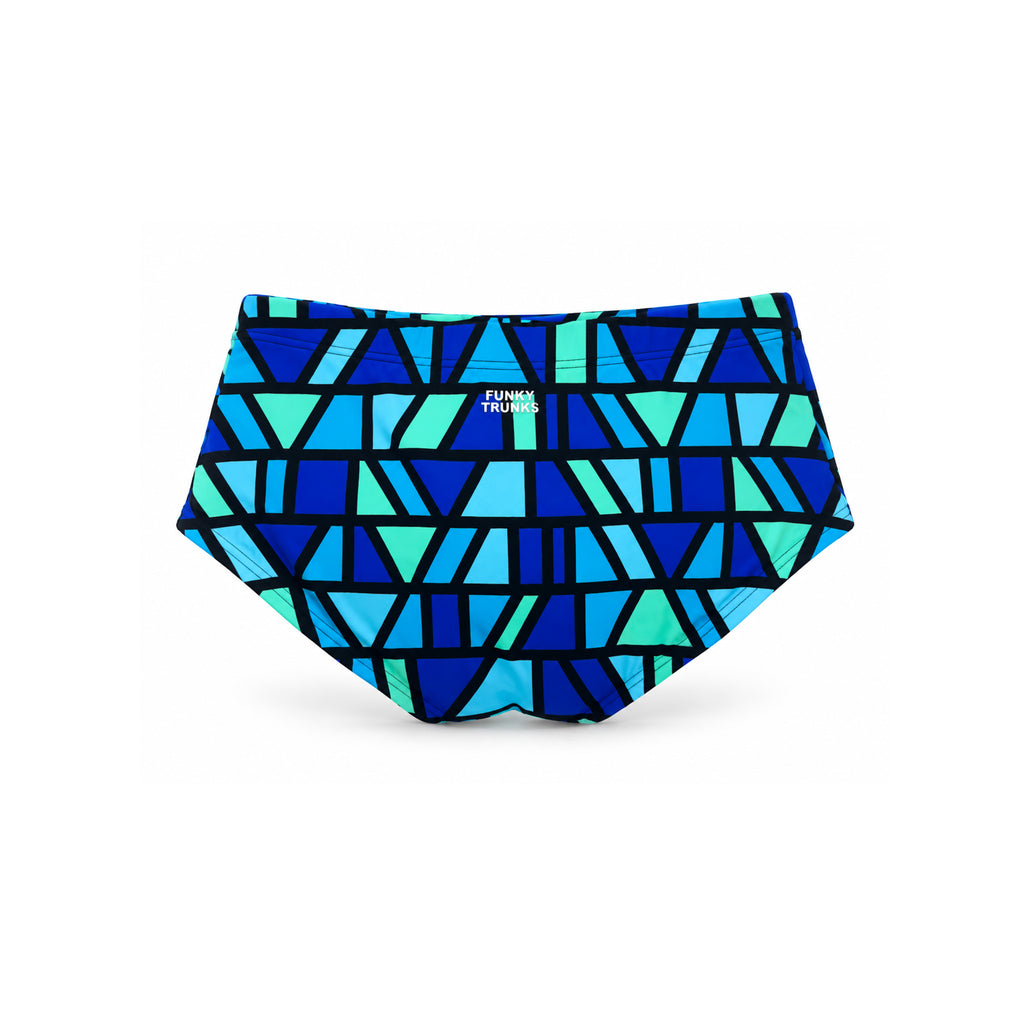 AQUA MOSAIC GEOMETRIC SWIM BRIEF