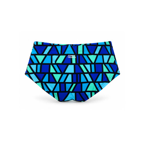 AQUA MOSAIC GEOMETRIC SWIM BRIEF