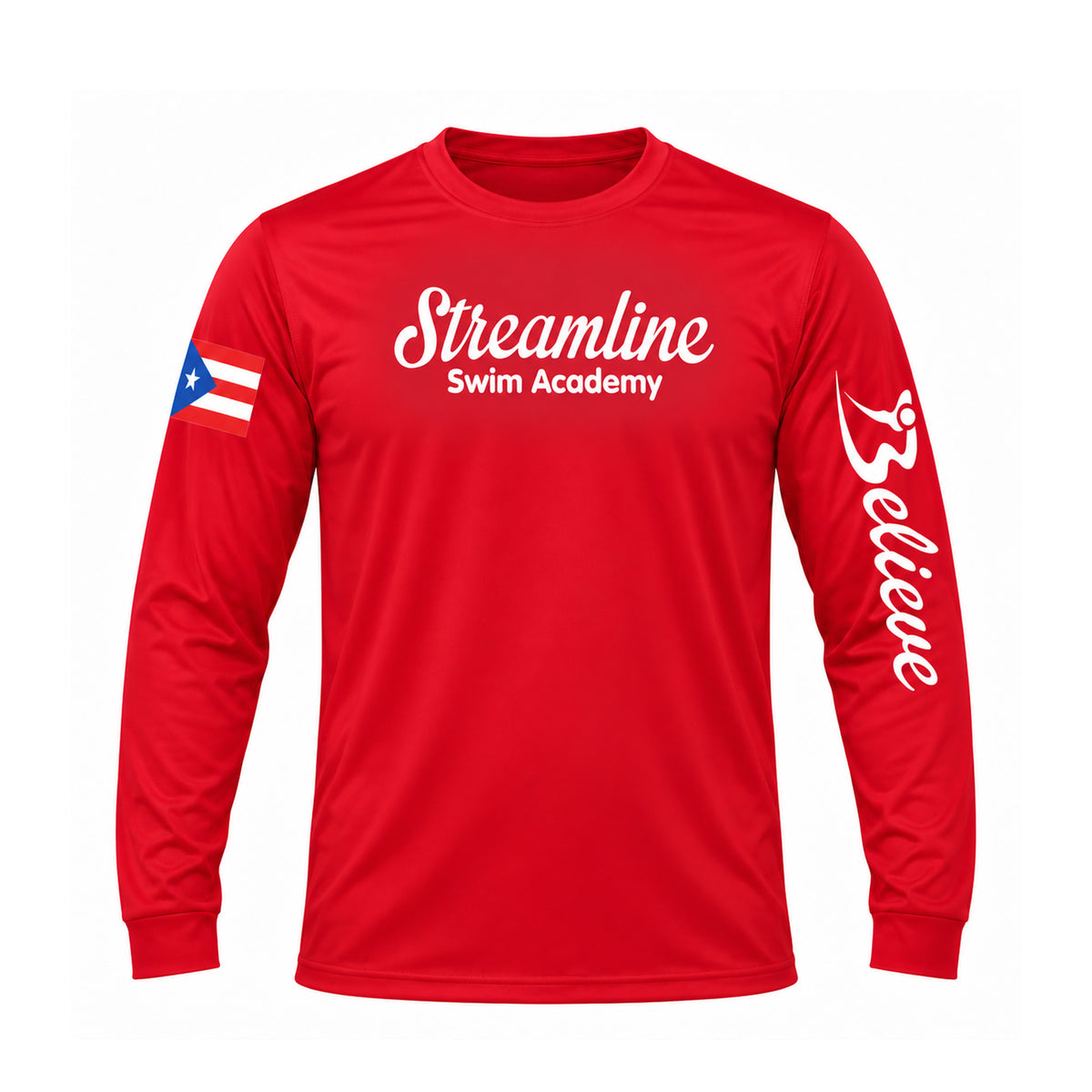 BELIEVE LONG SLEEVE PERFORMANCE SHIRT PUERTO RICO Y EL CARIBE