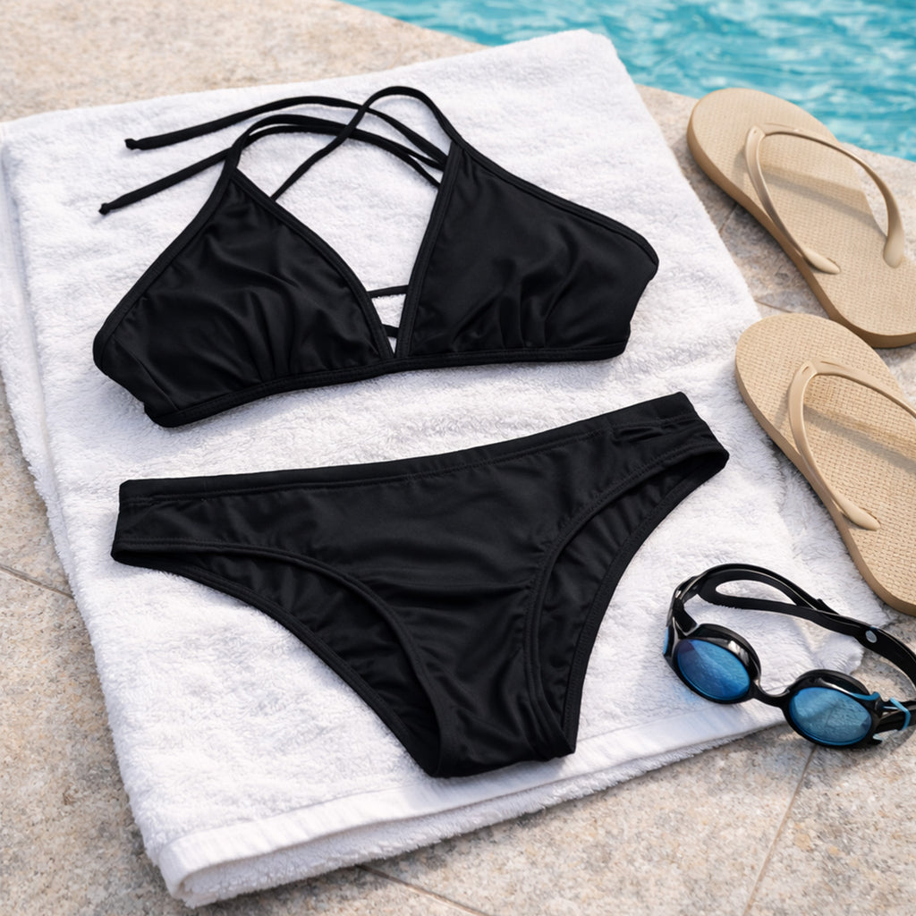 CLASSIC BLACK TRIANGLE BIKINI SET ESTADOS UNIDOS, PUERTO RICO Y EL CARIBE