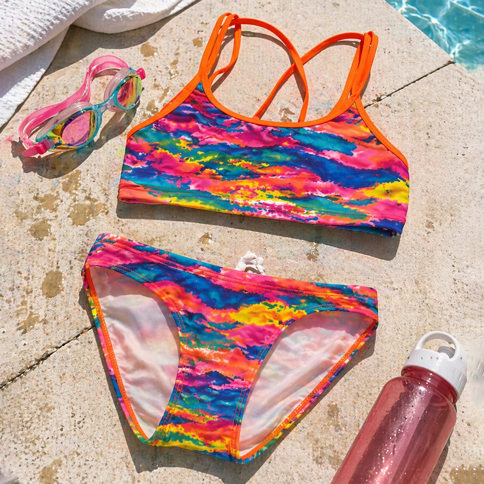 FUNKITA BIKINI SET COLOR BURST MODEL ESTADOS UNIDOS PUERTO RICO Y EL CARIBE