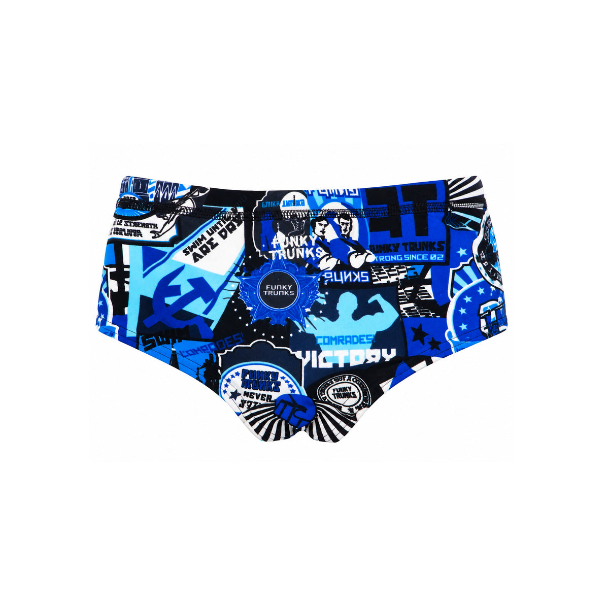 Funky Trunks Toddler Boys Swim Trunks _ Blue Power_BACK PUERTO RICO Y EL CARIBE
