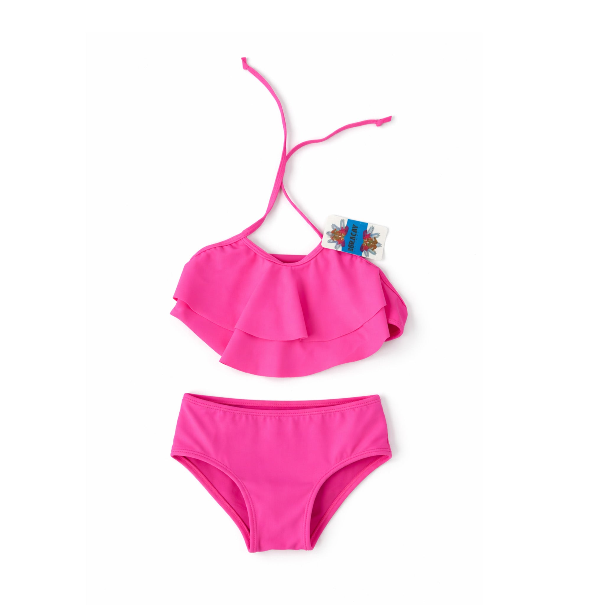 GIRLS RUFFLE BIKINI SET HOT PINK ESTADOS UNIDOS, PUERTO RICO Y EL CARIBE
