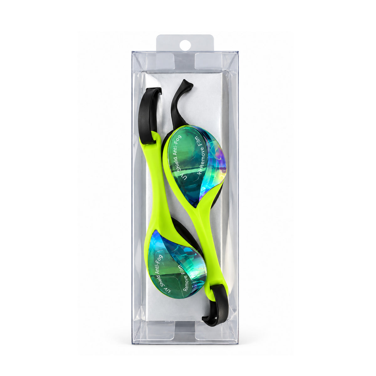 NEON GREEN MIRROR GOGGLES PUERTO RICO Y EL CARIBE
