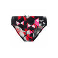 RED & BLACK GEOMETRIC ABSTRACT SWIM BRIEF PUERTO RICO Y EL CARIBE