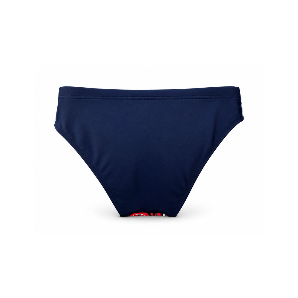 RED WAVE NAVY BLUE SWIM BRIEF LIFESTYLE PUERTO RICO Y EL CARIBE