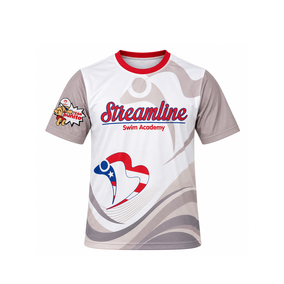 STREAMLINE SWIM ACADEMY - PERFORMANCE T-SHIRT - TEAM PUÑITO PUERTO RICO Y EL CARIBE