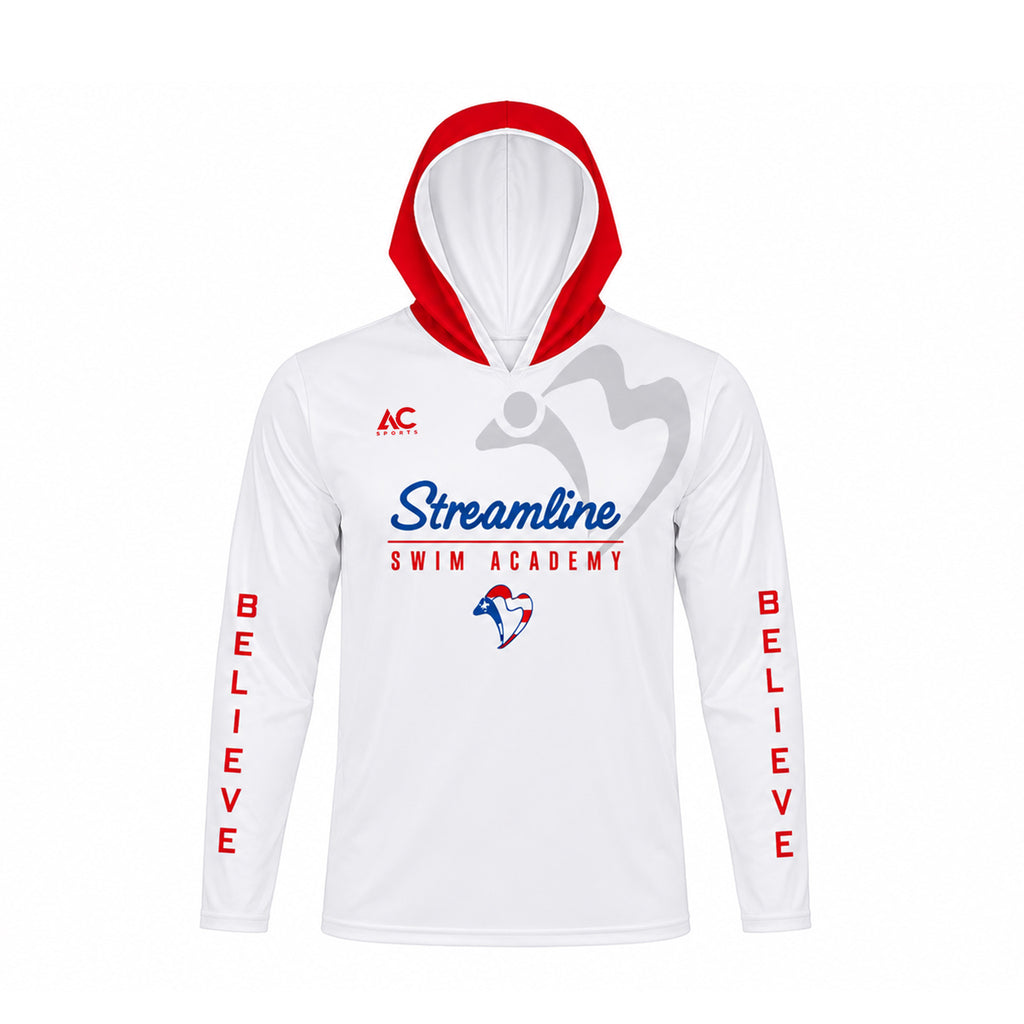 STREAMLINE SWIM ACADEMY PERFORMANCE HOODED SHIRT PUERTO RICO Y EL CARIBE