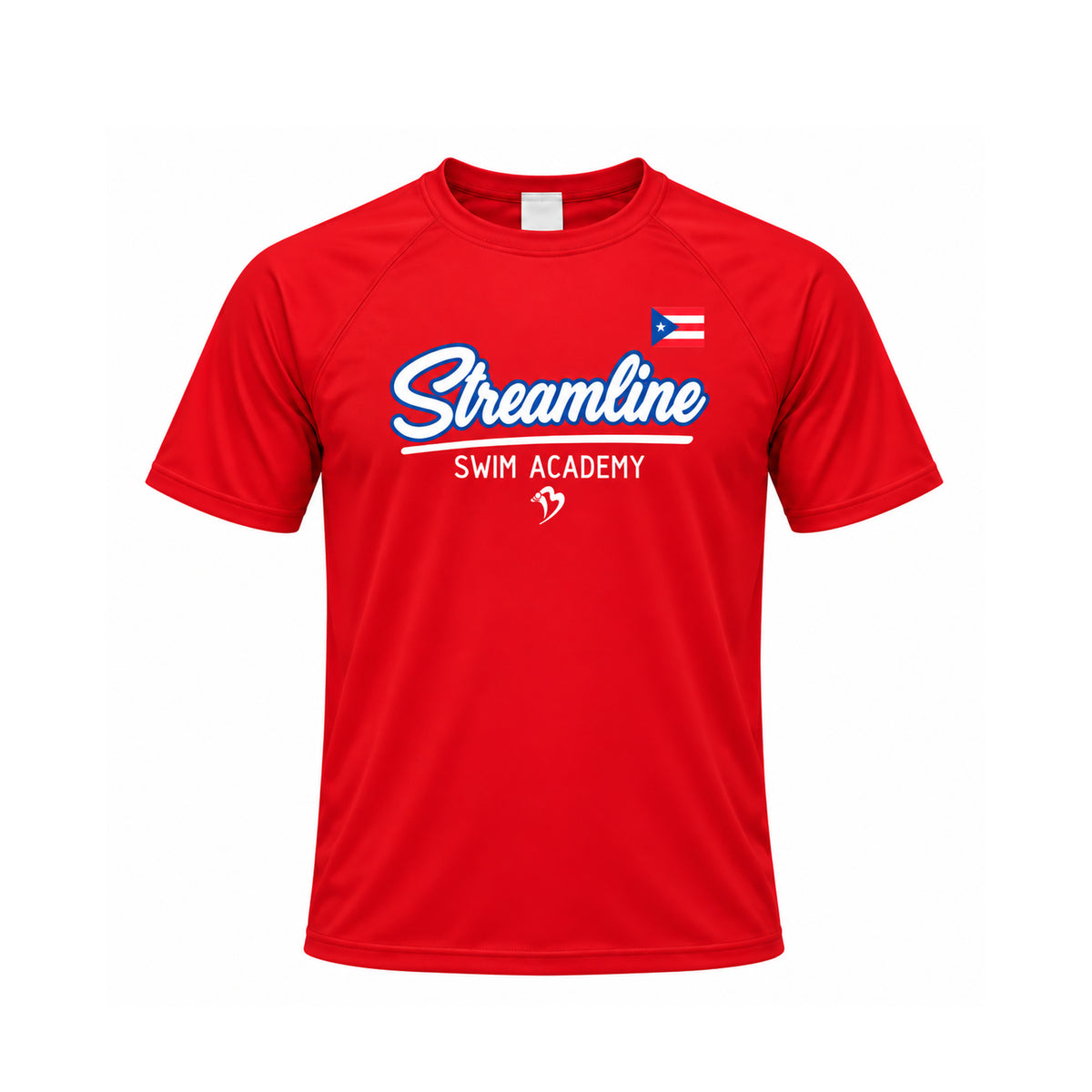 STREAMLINE SWIM ACADEMY PUERTO RICO PERFORMANCE T SHIRT PUERTO RICO Y EL CARIBE