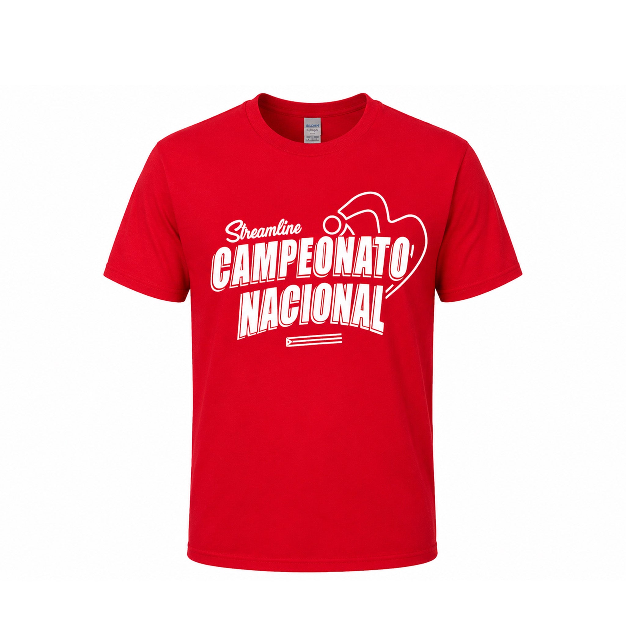 STREAMLINE NATIONAL CHAMPIONSHIP T-SHIRT RED PUERTO RICO Y EL CARIBE