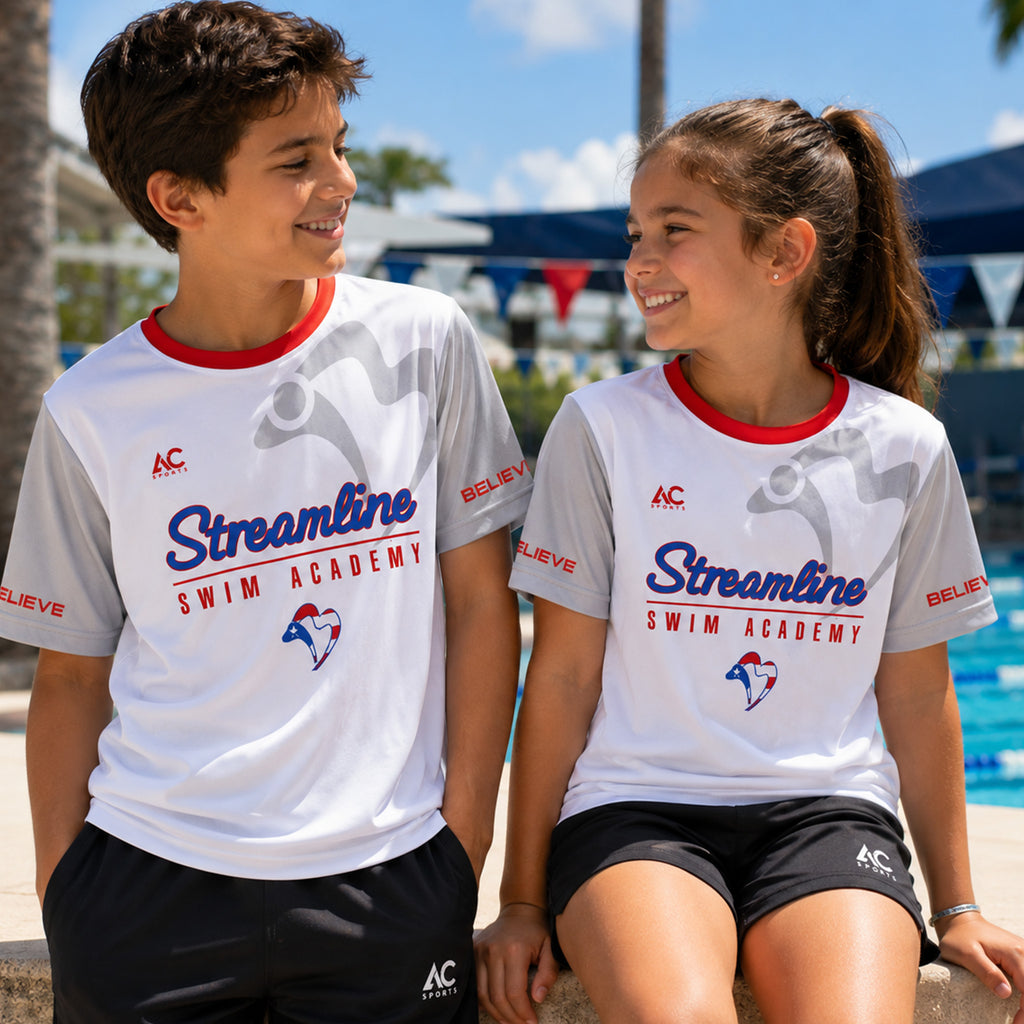 STREAMLINE SWIM ACADEMY PERFORMANCE T-SHIRT KIDS PUERTO RICO Y EL CARIBE
