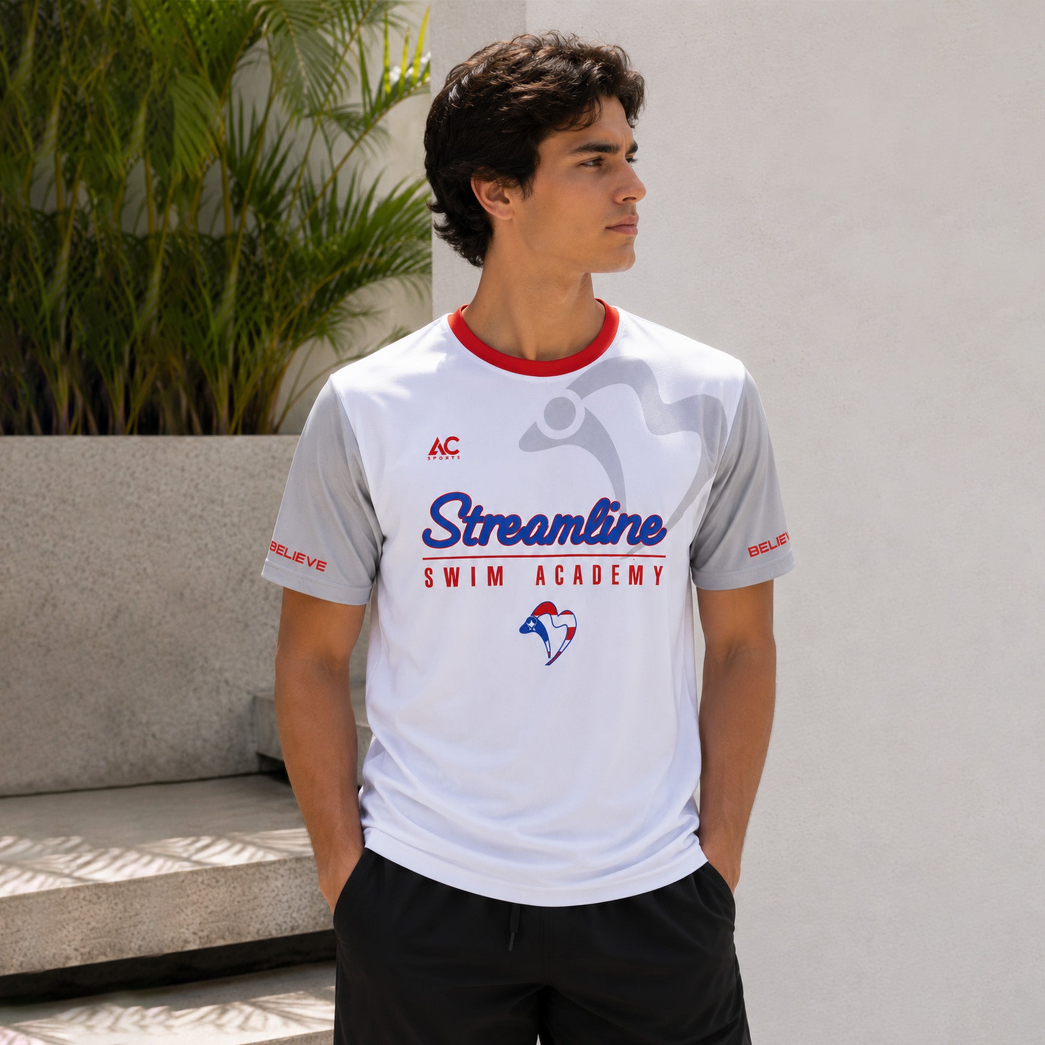 STREAMLINE SWIM ACADEMY PERFORMANCE T-SHIRT MENS PUERTO RICO Y EL CARIBE