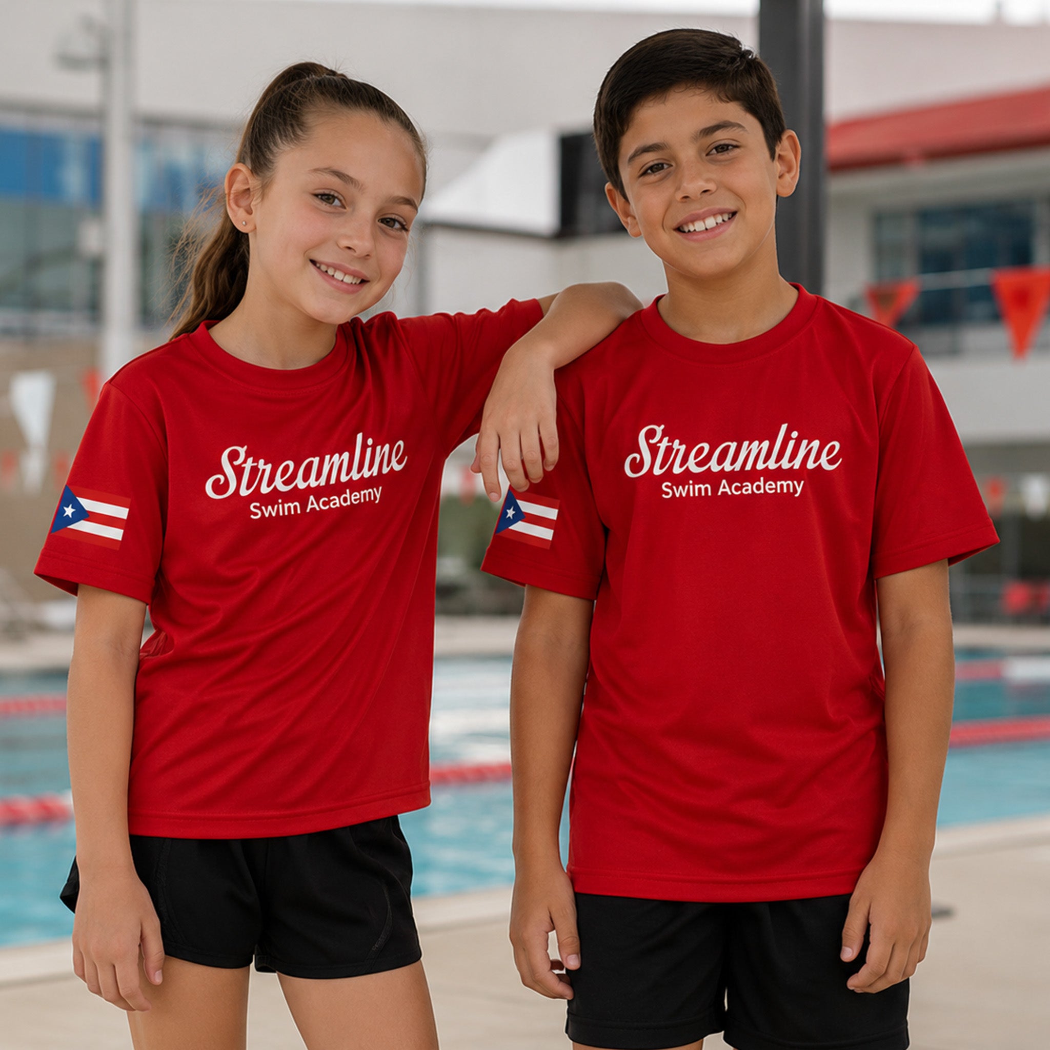 STREAMLINE SWIM ACADEMY PERFORMANCE TSHIRT KIDS PUERTO RICO Y EL CARIBE